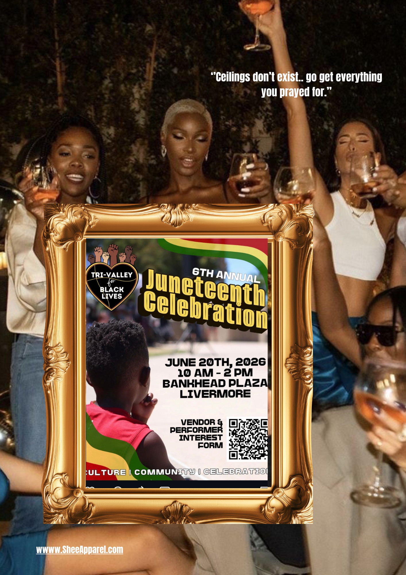 SheeApparel®️ X Livermore Juneteenth 6.20.26