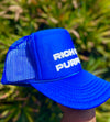 Rich of purpose Trucker Hat ( Royal Blue)