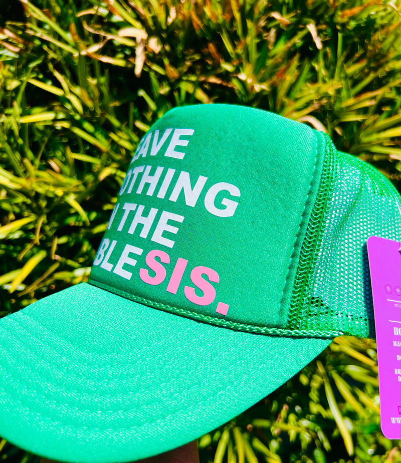 Leave Nothing On The Table sis Trucker Hat( Kelly Green)