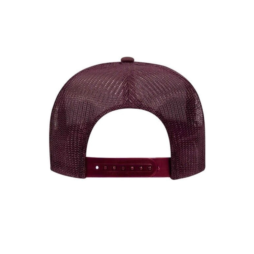 Maroon trucker hat