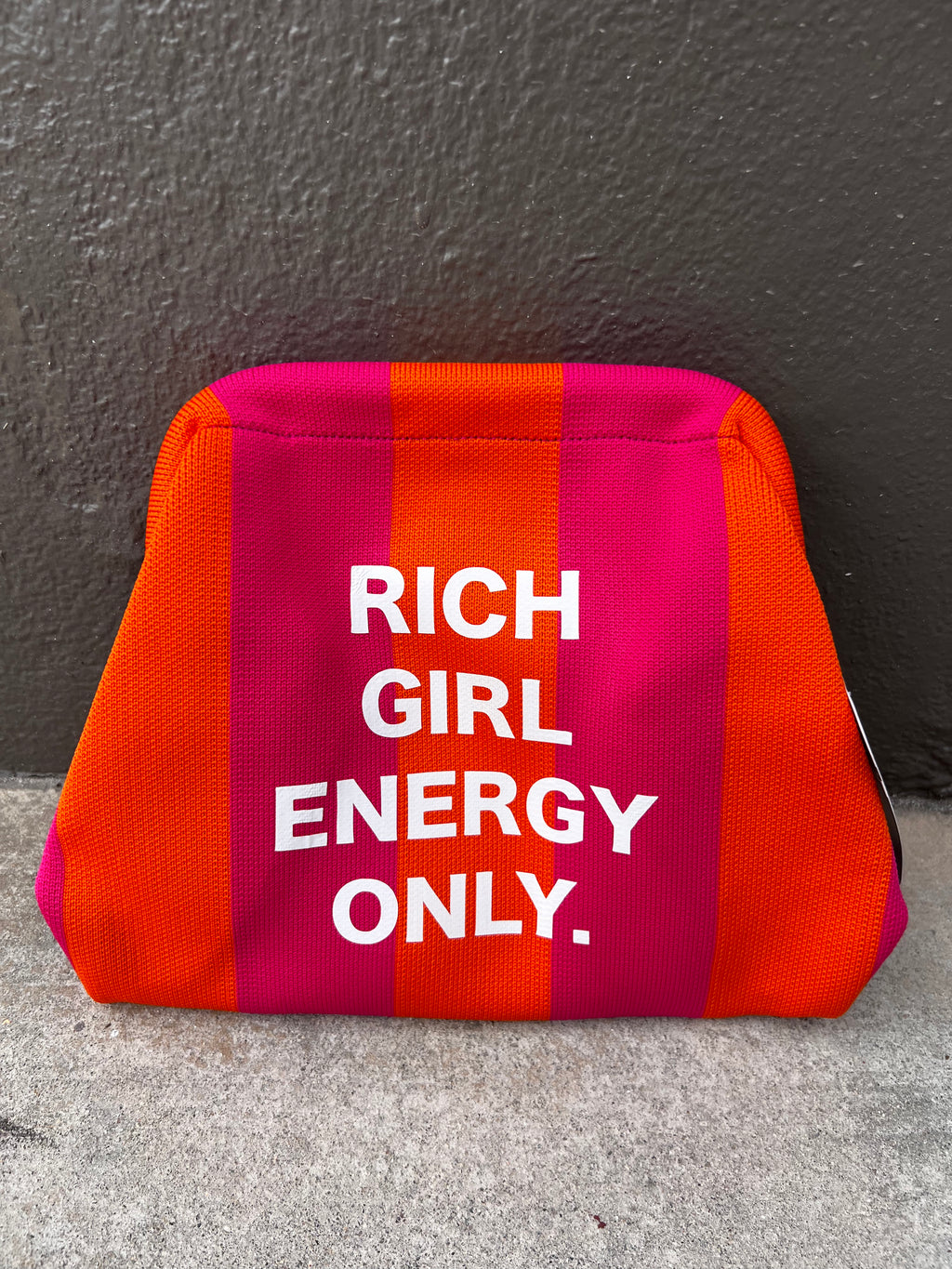 SheeApparel RICH GIRL ENERGY ONLY LARGE CLUTCH