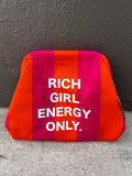 SheeApparel RICH GIRL ENERGY ONLY LARGE CLUTCH