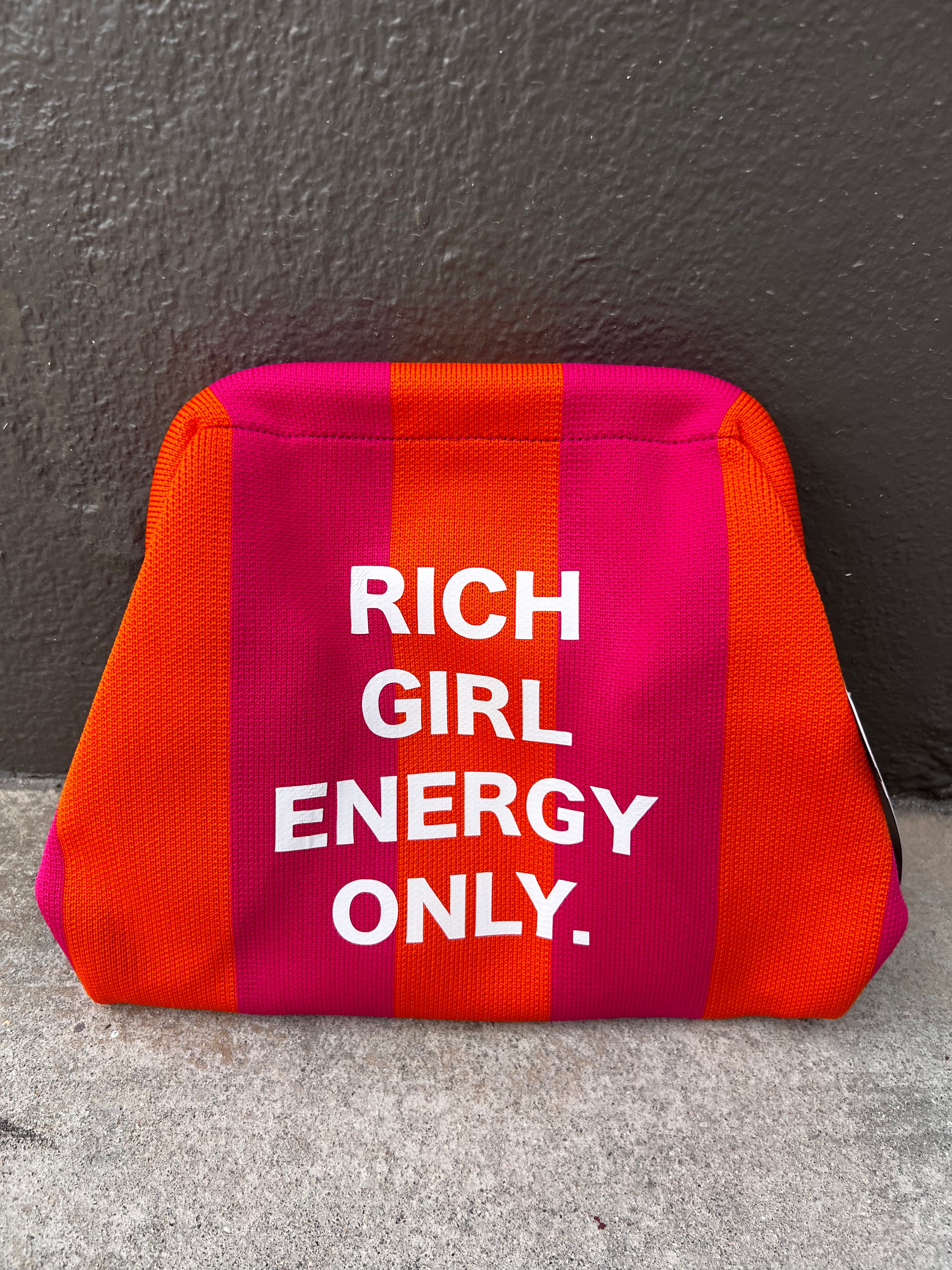 SheeApparel RICH GIRL ENERGY ONLY LARGE CLUTCH