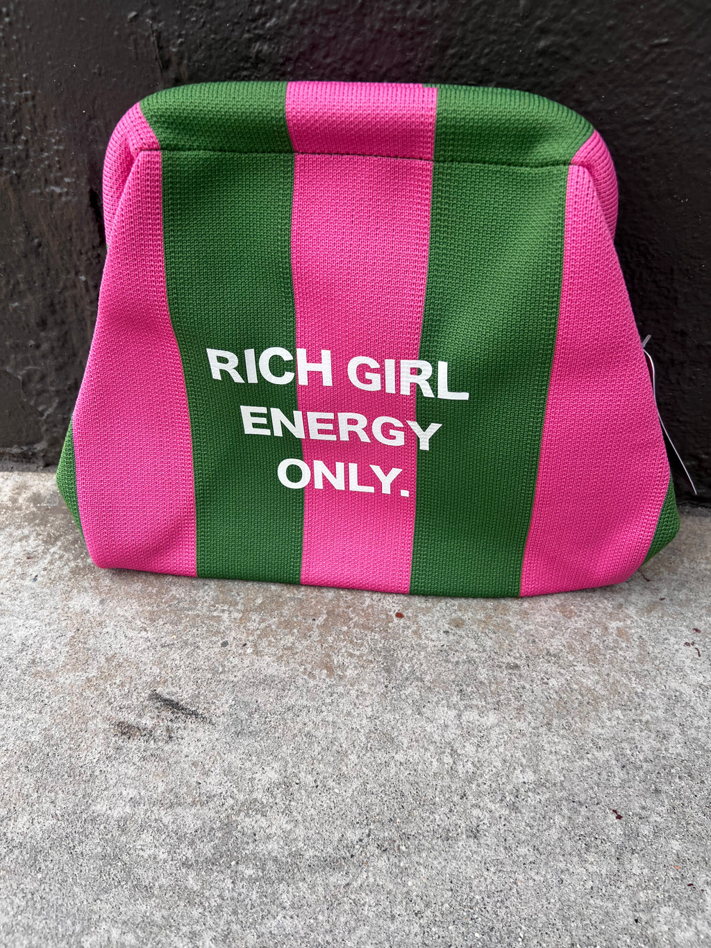SheeApparel RICH GIRL ENERGY ONLY LARGE CLUTCH