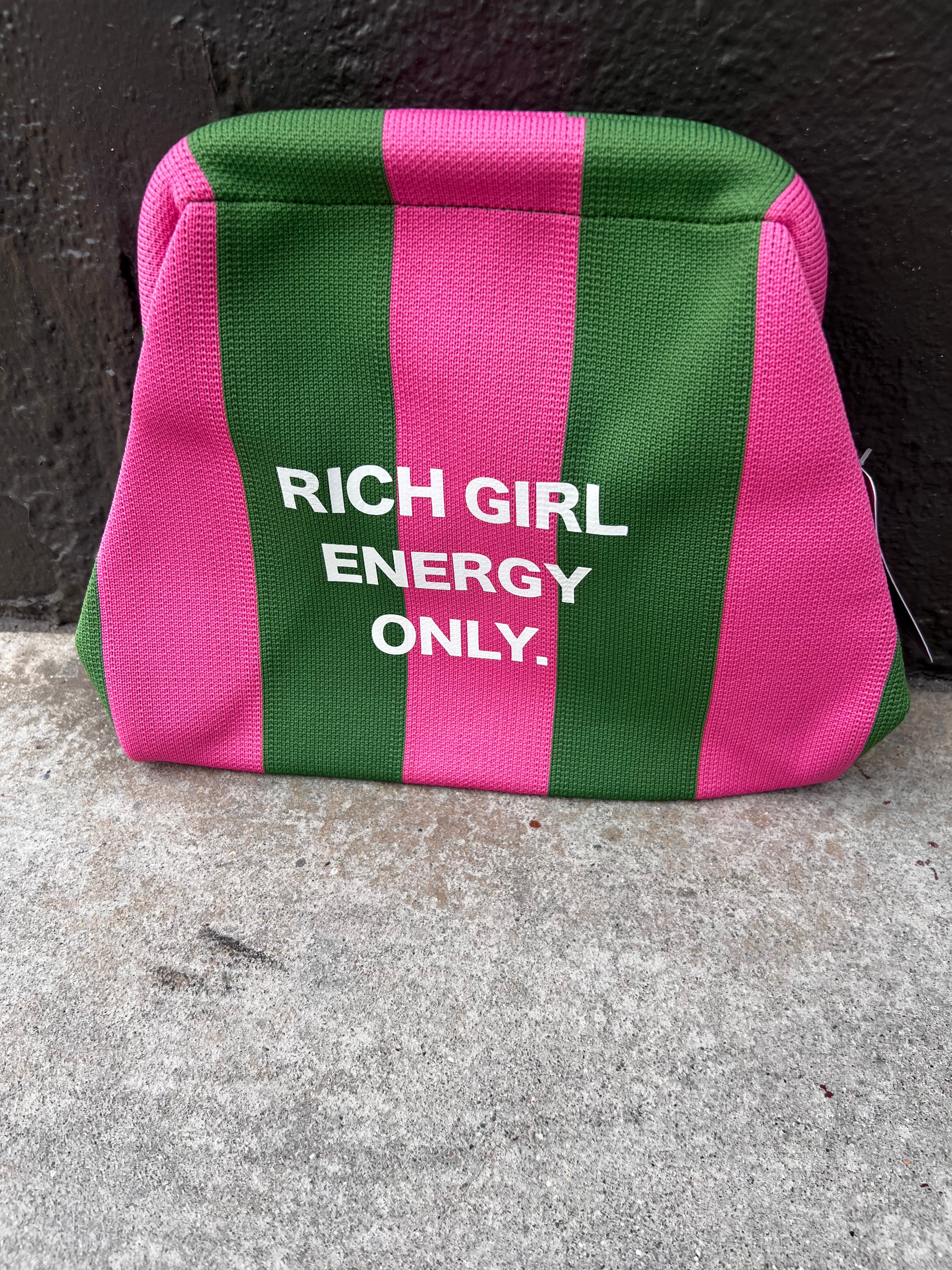 SheeApparel RICH GIRL ENERGY ONLY LARGE CLUTCH