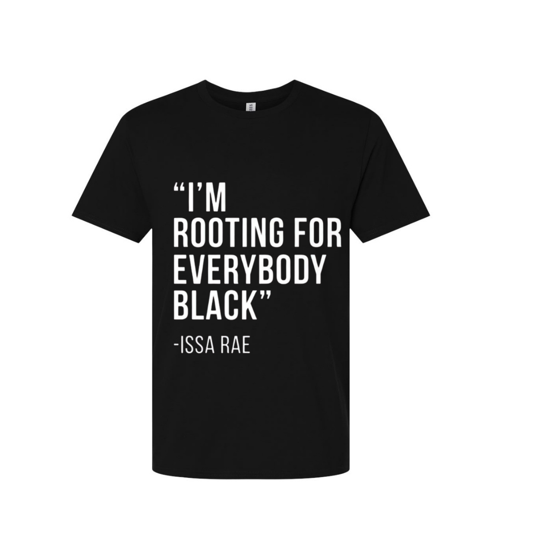 Black tshirt white writing