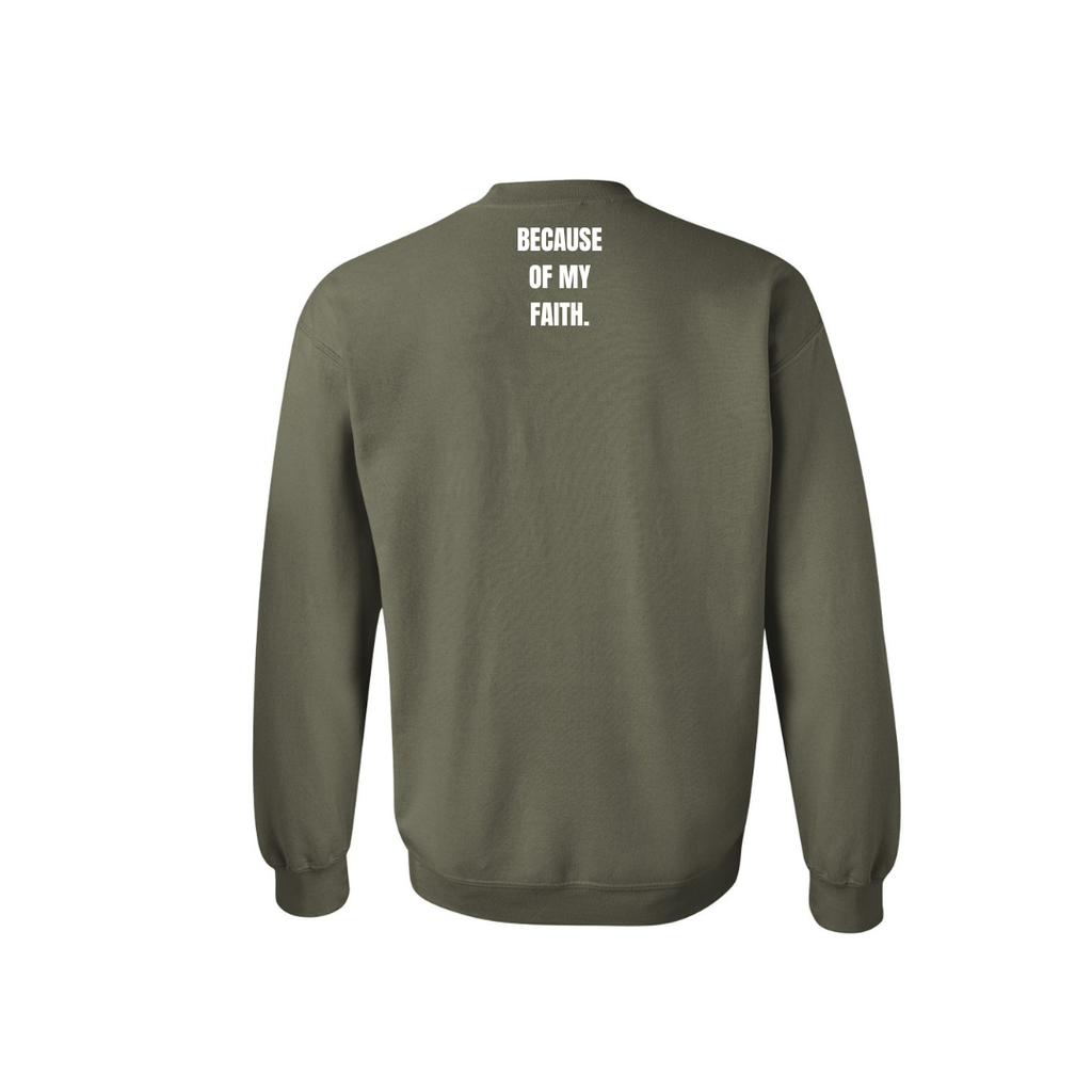 SheeApparel®️ YOU LACK NOTING USE WHAT I GAVE YOU SWEATSHIRT/ MILITARY GREEN/UNISEX