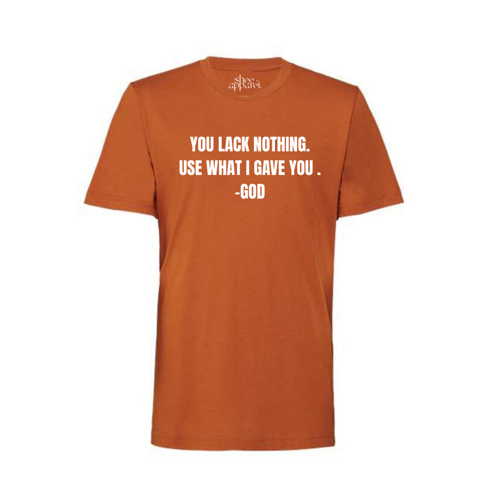 orange unisex tshirt